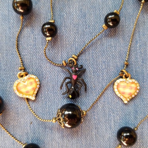 🕷️🍒Betsey Johnson Vintage 3-Chain Necklace - EPC🍒🕷️ - Picture 13 of 15